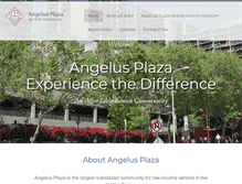 Tablet Screenshot of angelusplaza.org